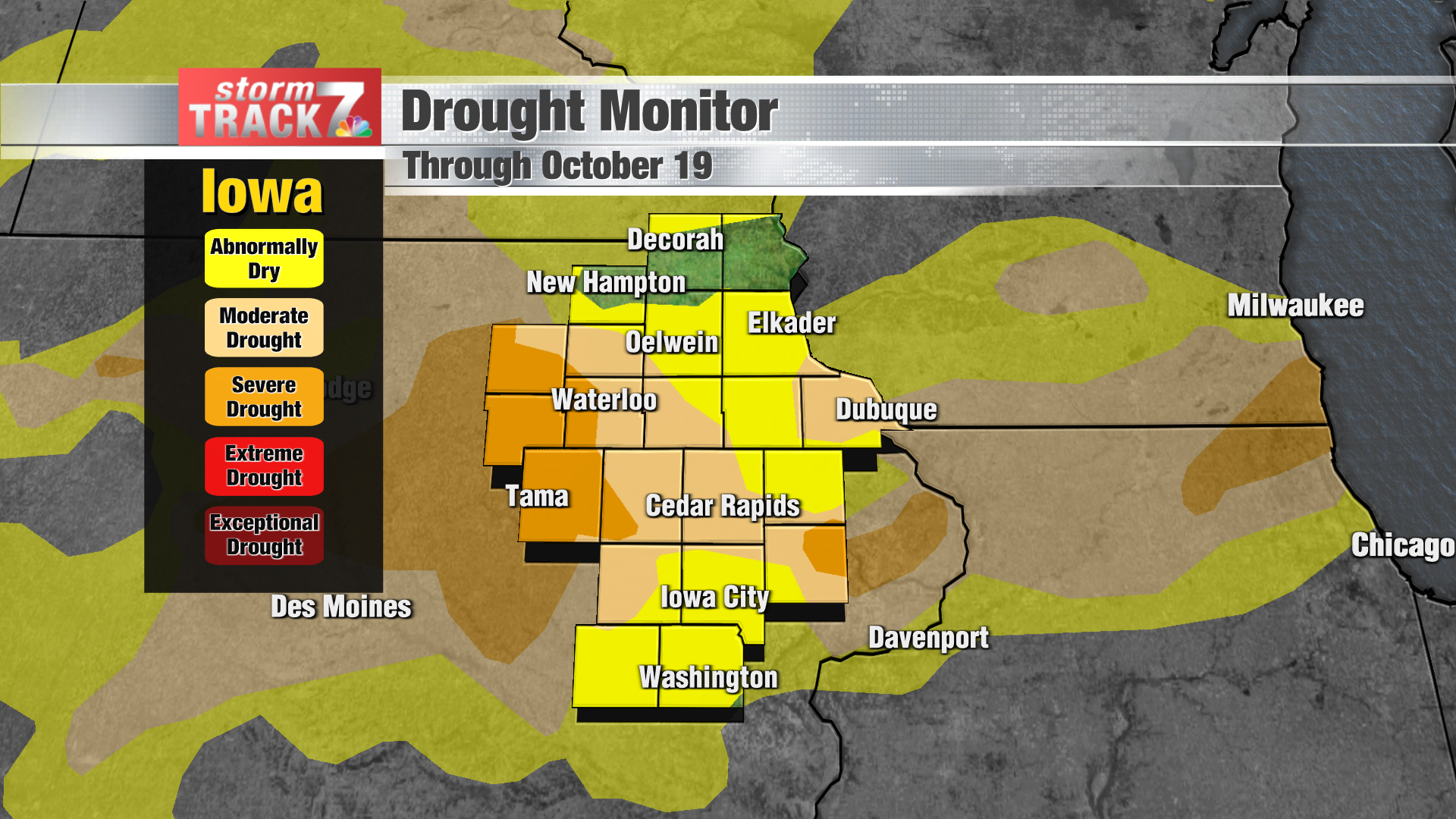 Eastern Iowa Drought Monitor